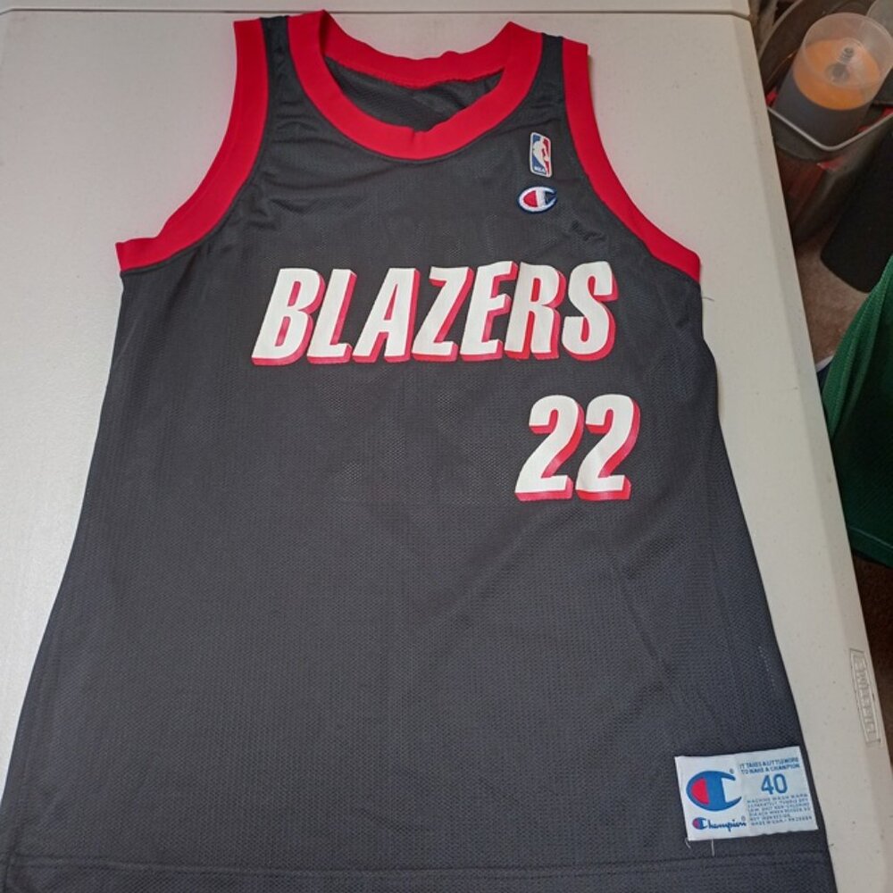 Champion Clyde Drexler Portland Trailblazers NBA Basketball Jersey Adult 40